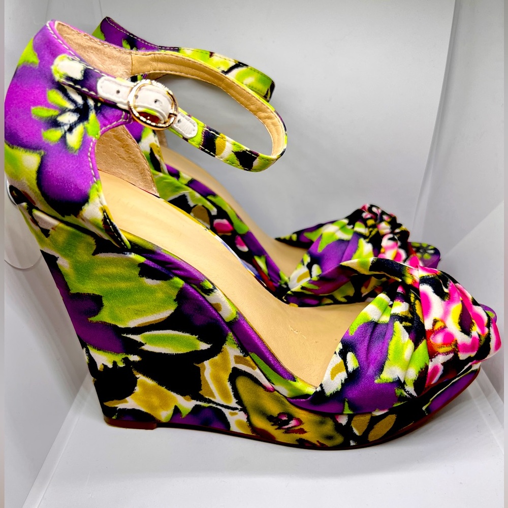 Nine West Wedge Peep Toe Heel
